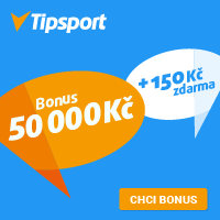 Založte si účet u Tipsportu a získejte zdarma 150 Kč a k tomu bonus až 50 000 Kč!